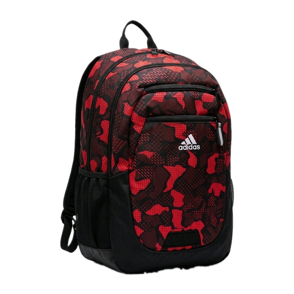 Adidas Backpack Men OS Red Camo National 3-Stripes Laptop Bag